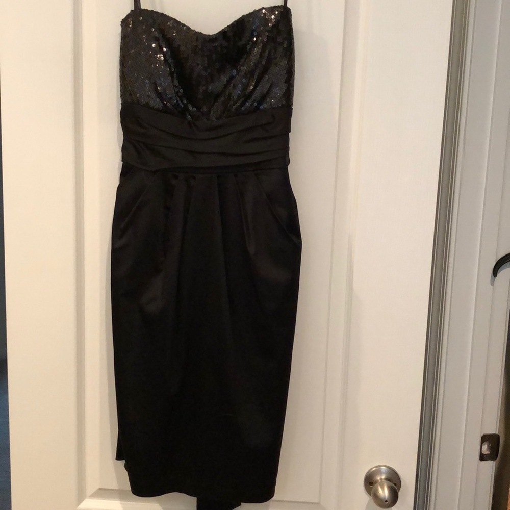 Roulette Designer Sequin/Satin Dress